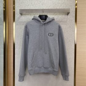 Dior Logo Embroidered Hooded Sweatshirt