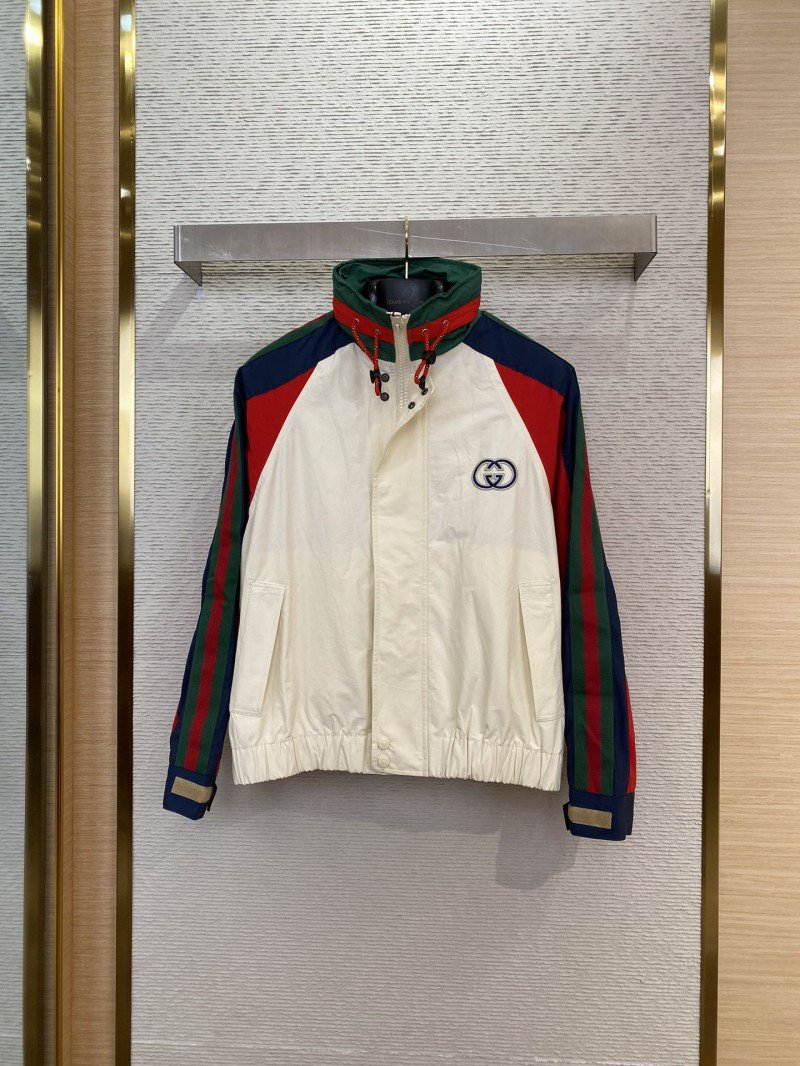 wsxc1729310622788_0.jpg Gucci Patchwork Vintage Jacket - 图片 1