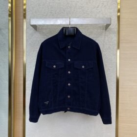 Prada Corduroy Triangle Label Jacket