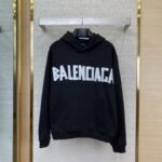 Balenciaga Tape Print Hooded Sweatshirt