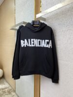 Balenciaga Tape Print Hooded Sweatshirt - 图片 5