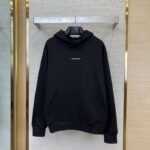 Balenciaga Reflective Letter Print Hooded Sweatshirt