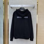 Balenciaga Reflective Letter Print Hooded Sweatshirt - 图片 2