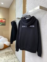 Balenciaga Reflective Letter Print Hooded Sweatshirt - 图片 4