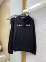 Balenciaga Reflective Letter Print Hooded Sweatshirt - 图片 6