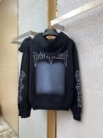 Balenciaga Eiffel Tower Print Hooded Sweatshirt - 图片 6