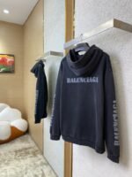 Balenciaga Blurred Letter Print Hooded Sweatshirt - 图片 4