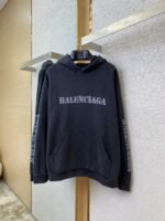 Balenciaga Blurred Letter Print Hooded Sweatshirt - 图片 5