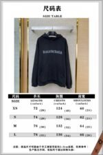 Balenciaga Blurred Letter Print Hooded Sweatshirt - 图片 10