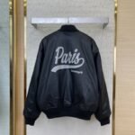 Balenciaga Letter Logo Leather Jacket Jacket - 图片 2