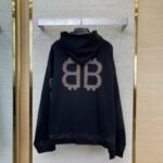 Balenciaga Logo Print Hooded Sweatshirt - 图片 2