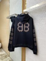 Balenciaga Logo Print Hooded Sweatshirt - 图片 6