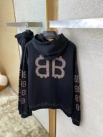 Balenciaga Logo Print Hooded Sweatshirt - 图片 8