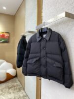 Miu Miu Logo Lapel Down Coat Jacket - 图片 3