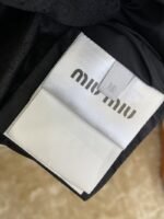 Miu Miu Logo Lapel Down Coat Jacket - 图片 9