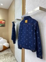 LV logo embroidered denim jacket - 图片 4