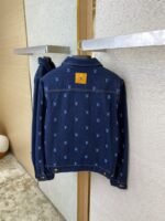 LV logo embroidered denim jacket - 图片 8