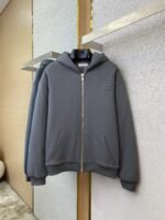 Miu Miu Logo Hooded Jacket Coat - 图片 5
