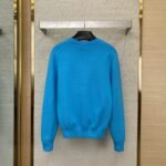 Dior Appliquéd Crew Neck Sweater Blue - 图片 2