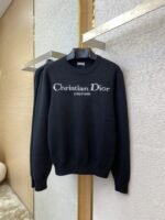 Dior Appliqué Crew Neck Sweater Black - 图片 5