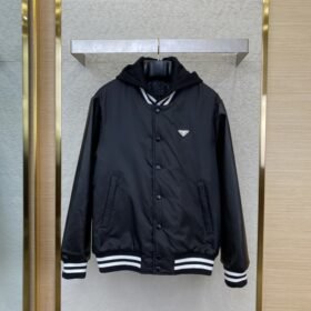 Prada Recycled Nylon Aviator Jacket Coat