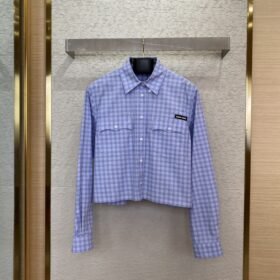 Miu Miu Check Lapel Shirt