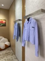 Miu Miu Check Lapel Shirt - 图片 3