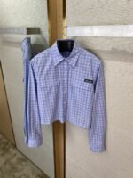 Miu Miu Check Lapel Shirt - 图片 7