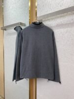 Miu Miu Logo Standing Collar Jacket Grey - 图片 5