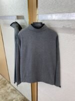Miu Miu Logo Standing Collar Jacket Grey - 图片 8