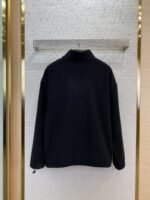 Miu Miu Logo Standing Collar Jacket Black - 图片 2