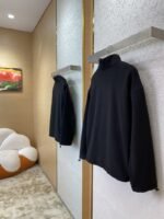 Miu Miu Logo Standing Collar Jacket Black - 图片 4