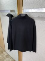 Miu Miu Logo Standing Collar Jacket Black - 图片 8