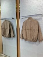 Miu Miu Logo Patch Stand-Up Collar Jacket - 图片 5