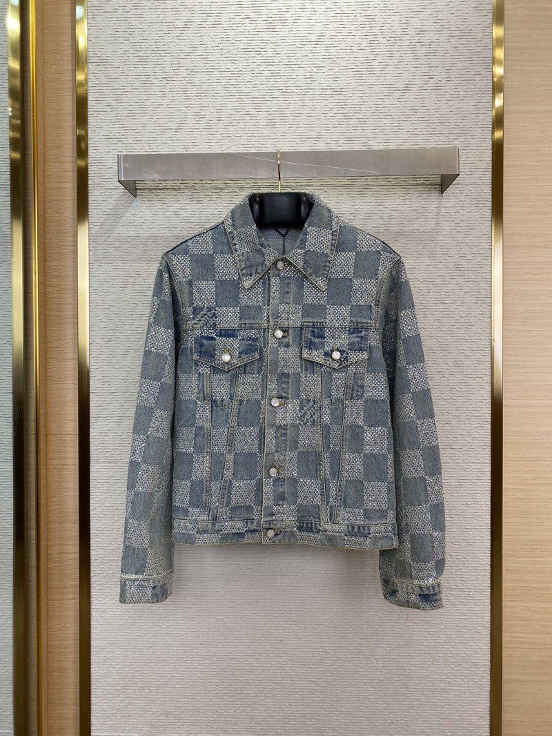 wsxc1731112497895_0.jpg LV Hot Diamond Tessellated Denim Jacket - 图片 1