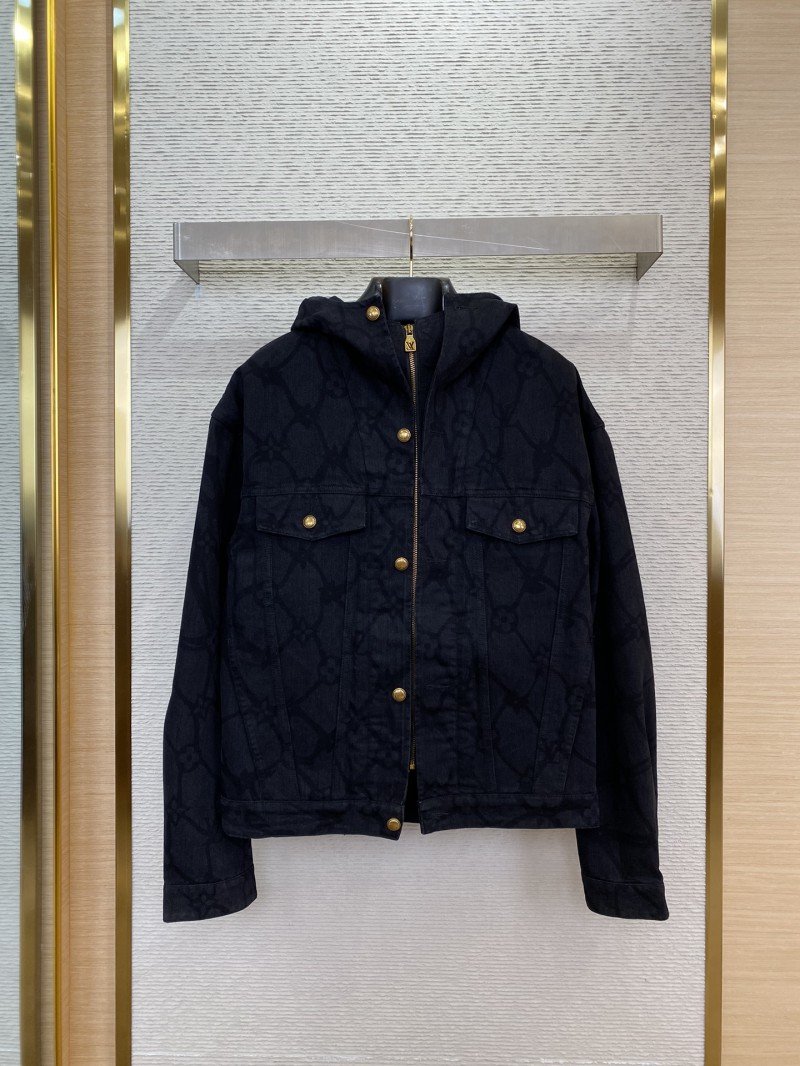 wsxc1731112778846_0.jpg LV Burnout Hooded Denim Jacket - 图片 1