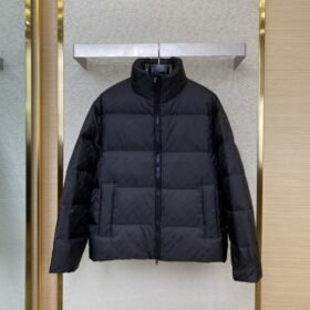 Balenciaga Twill Print Down Jacket