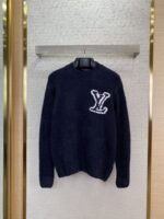 LV logo appliqu??d jumper navy blue