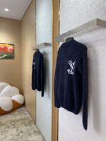 LV logo appliqu??d jumper navy blue - 图片 4