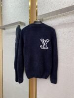 LV logo appliqu??d jumper navy blue - 图片 6