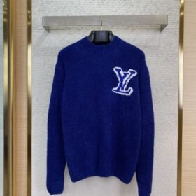 LV logo appliqu??d jumper blue