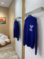 LV logo appliqu??d jumper blue - 图片 4