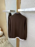 Miu Miu Logo Embroidery Long Sleeve Polo Shirt - 图片 8