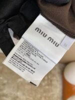 Miu Miu Logo Embroidery Long Sleeve Polo Shirt - 图片 9