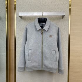 Miu Miu Logo Space Cotton Jacket Coat
