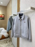 Miu Miu Logo Space Cotton Jacket Coat - 图片 3