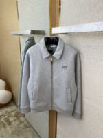 Miu Miu Logo Space Cotton Jacket Coat - 图片 7