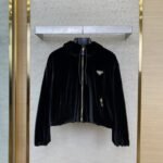 Prada Velvet Triangle Label Jacket