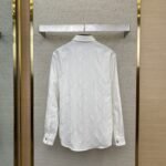 LV Jacquard Mulberry Silk Long Sleeve Shirt - 图片 2