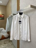 LV Jacquard Mulberry Silk Long Sleeve Shirt - 图片 3